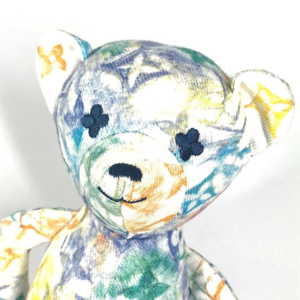 LOUIS VUITTON GI0502 Teddy Bear Monogram Pastel "Dudurui" Doll Bear Interior Object Plush Cotton Women's Multicolor
