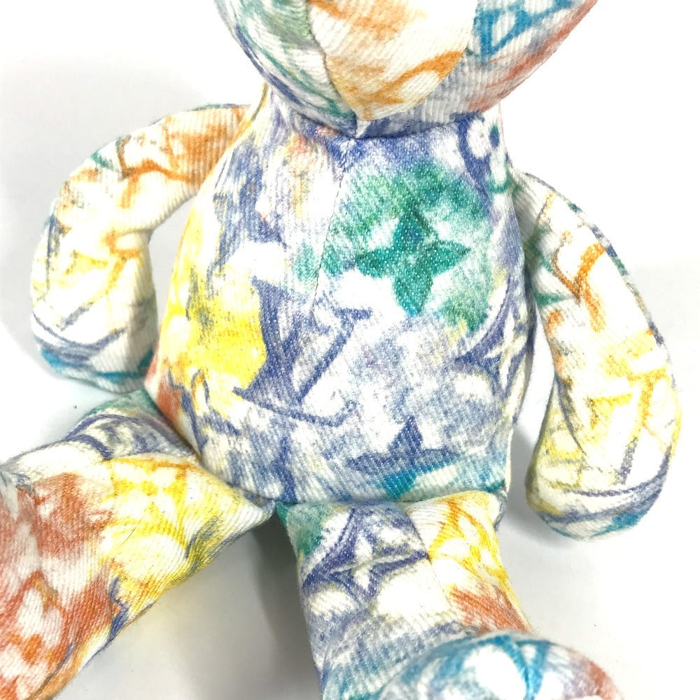 LOUIS VUITTON GI0502 Teddy Bear Monogram Pastel "Dudurui" Doll Bear Interior Object Plush Cotton Women's Multicolor