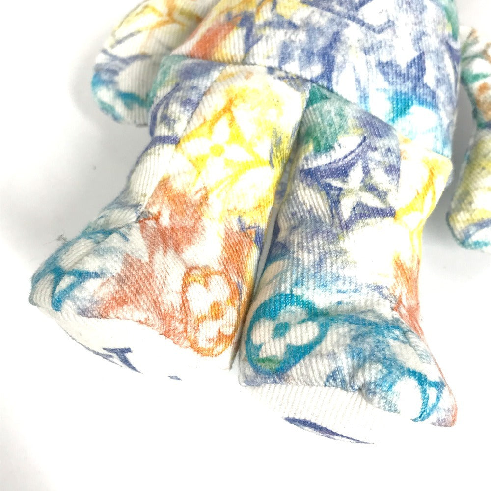 LOUIS VUITTON GI0502 Teddy Bear Monogram Pastel "Dudurui" Doll Bear Interior Object Plush Cotton Women's Multicolor