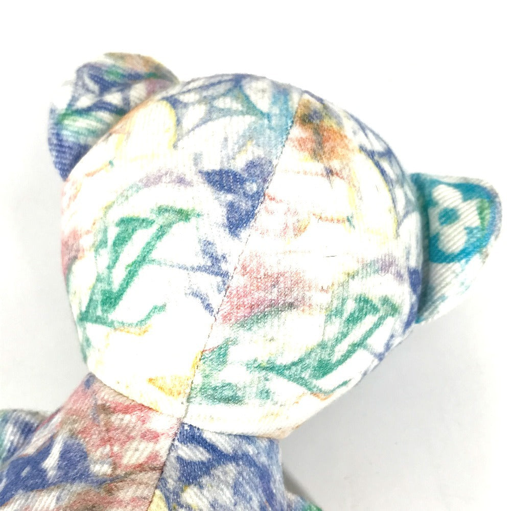 LOUIS VUITTON GI0502 Teddy Bear Monogram Pastel "Dudurui" Doll Bear Interior Object Plush Cotton Women's Multicolor