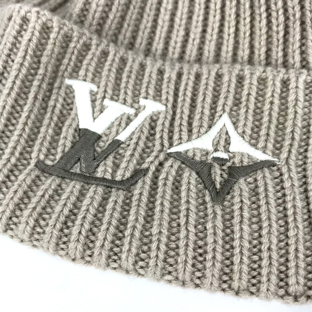 LOUIS VUITTON M77196 Beanie - LV Dual Beanie Hat, Knit Cap, Cashmere, Unisex, Greige/Gray