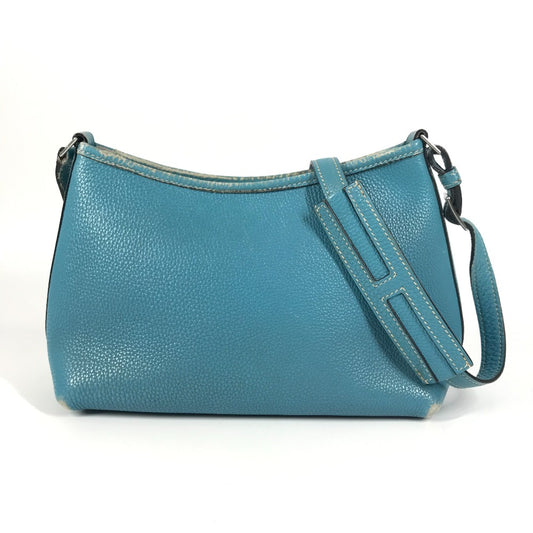 HERMES ベルランゴPM ベルランゴ PM カバン 斜め掛け ポシェット ショルダーバッグ レザー ユニセックス ブルー