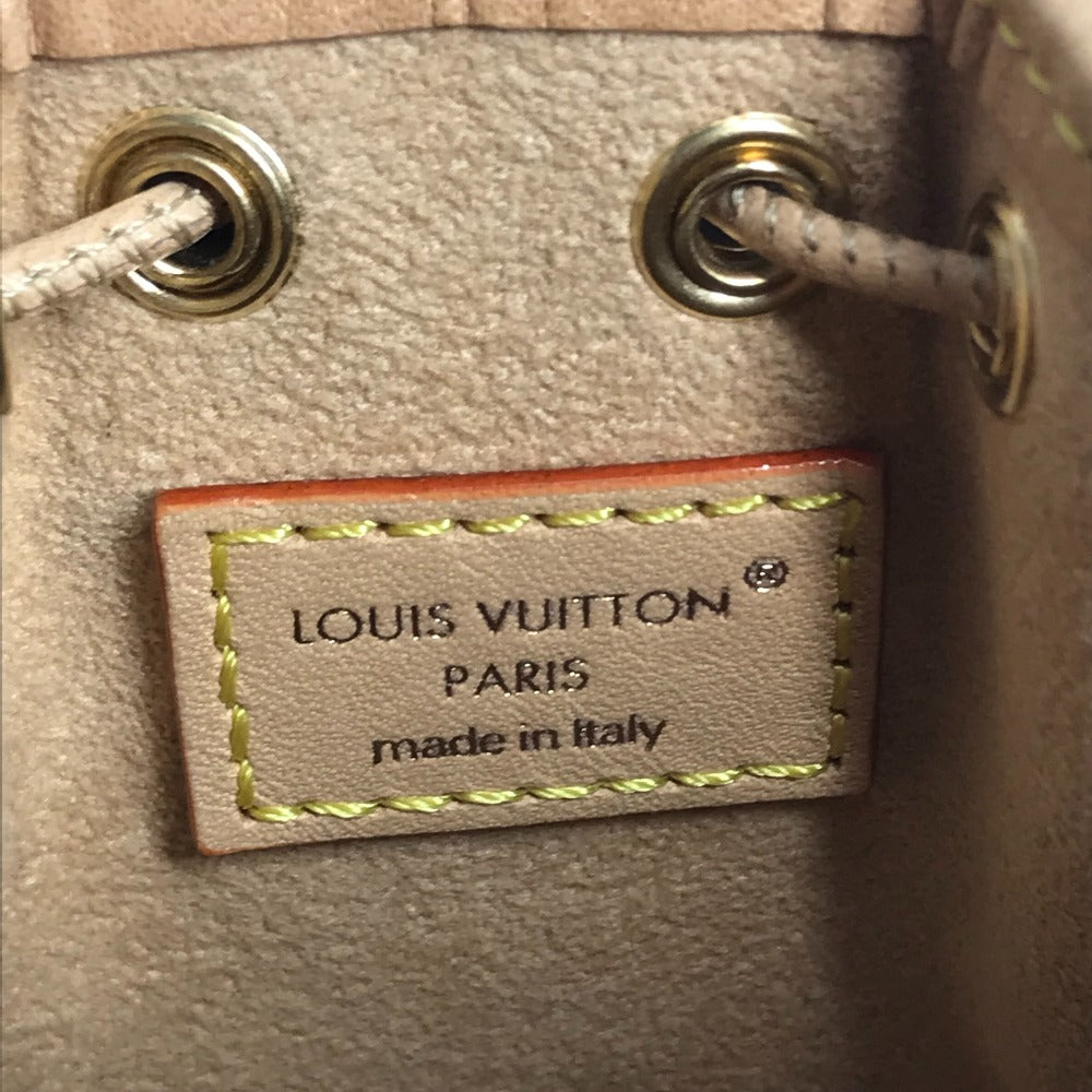 LOUIS VUITTON M01700 Monogram Denim Mikronoe Bag Charm Bucket Bag Keychain Monogram Denim Canvas Unisex Blue