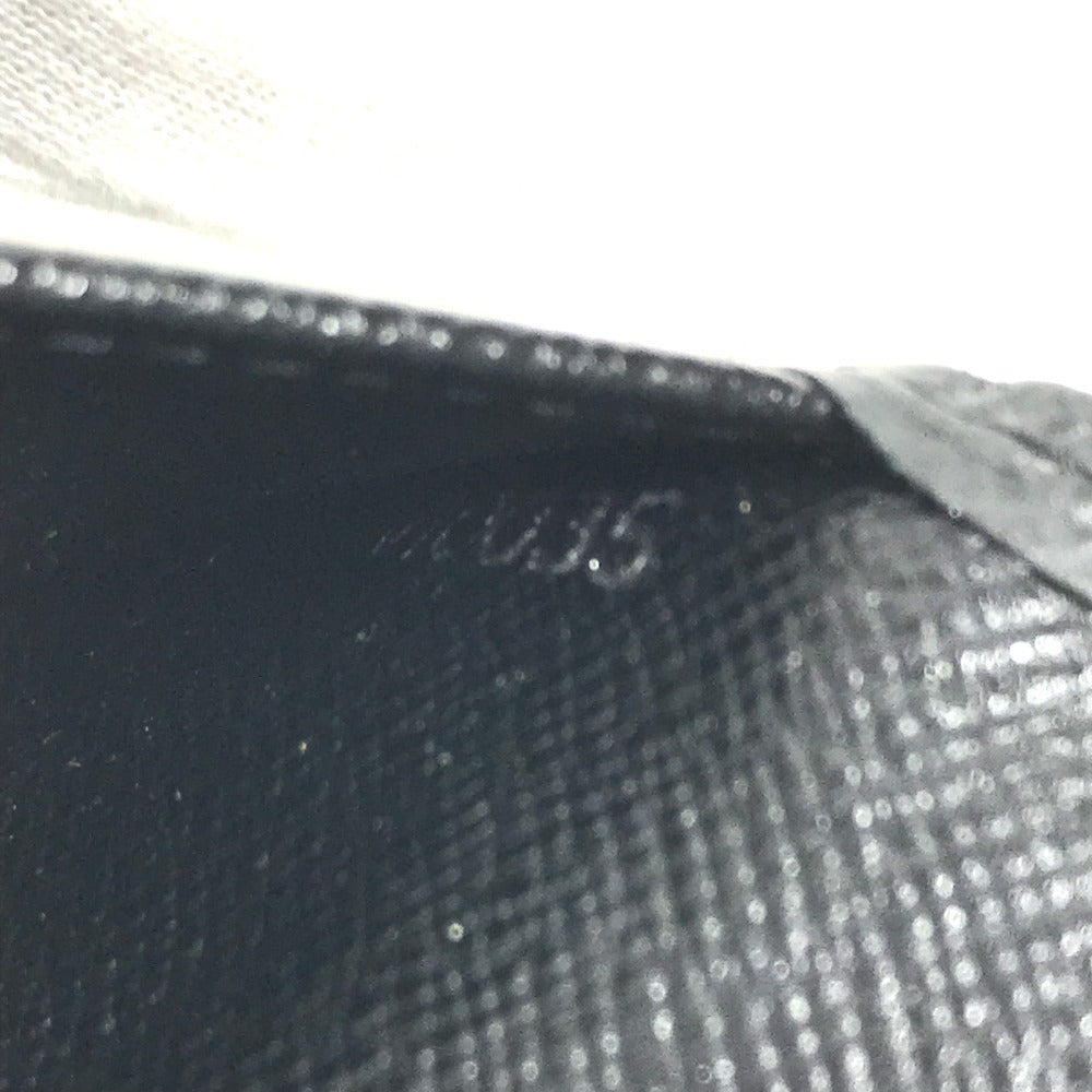LOUIS VUITTON M30392 Taiga Porte-Valeur Carte Credit Long Wallet, Bifold, Taiga Leather, Unisex, Ardoise, Black