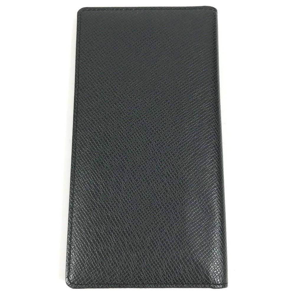 LOUIS VUITTON M30392 Taiga Porte-Valeur Carte Credit Long Wallet, Bifold, Taiga Leather, Unisex, Ardoise, Black
