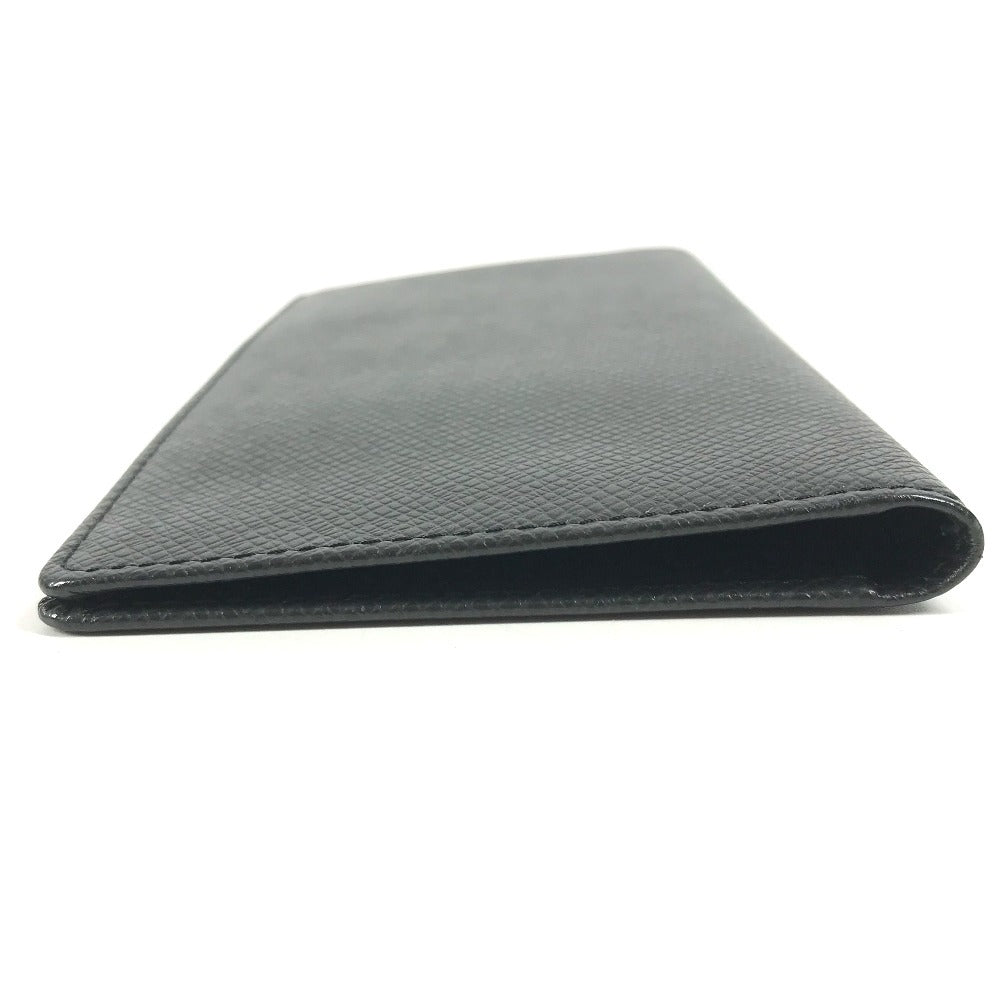 LOUIS VUITTON M30392 Taiga Porte-Valeur Carte Credit Long Wallet, Bifold, Taiga Leather, Unisex, Ardoise, Black