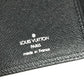 LOUIS VUITTON M30392 Taiga Porte-Valeur Carte Credit Long Wallet, Bifold, Taiga Leather, Unisex, Ardoise, Black