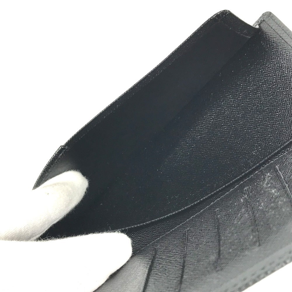 LOUIS VUITTON M30392 Taiga Porte-Valeur Carte Credit Long Wallet, Bifold, Taiga Leather, Unisex, Ardoise, Black