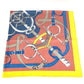 HERMES Pellier Carre Jean 140 Shawl/Scarf, Large, Cashmere, Unisex, Multicolor