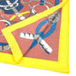 HERMES Pellier Carre Jean 140 Shawl/Scarf, Large, Cashmere, Unisex, Multicolor