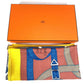 HERMES Pellier Carre Jean 140 Shawl/Scarf, Large, Cashmere, Unisex, Multicolor