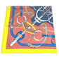HERMES Pellier Carre Jean 140 Shawl/Scarf, Large, Cashmere, Unisex, Multicolor