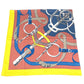 HERMES Pellier Carre Jean 140 Shawl/Scarf, Large, Cashmere, Unisex, Multicolor
