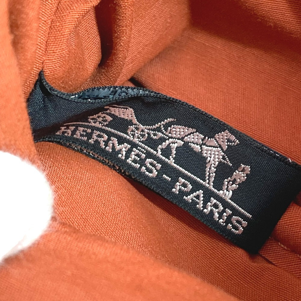 HERMES ショルダーバッグ カバン ボリード サンチュール ゴルフ ポーチ Hロゴ パンチング エブリン ウエストバッグ コットン ユニセックス オレンジ