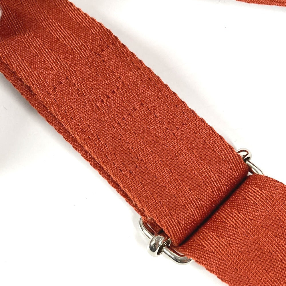 HERMES ショルダーバッグ カバン ボリード サンチュール ゴルフ ポーチ Hロゴ パンチング エブリン ウエストバッグ コットン ユニセックス オレンジ