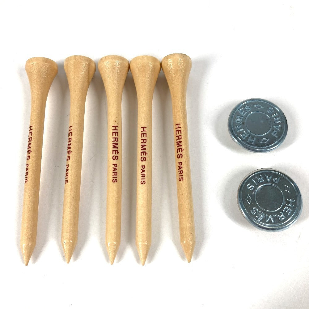 HERMES ショルダーバッグ カバン ボリード サンチュール ゴルフ ポーチ Hロゴ パンチング エブリン ウエストバッグ コットン ユニセックス オレンジ