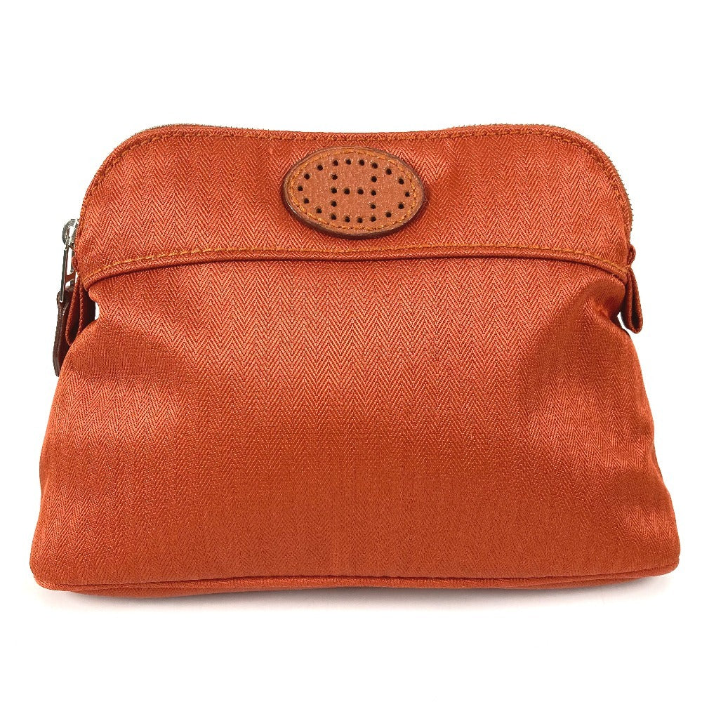 HERMES ショルダーバッグ カバン ボリード サンチュール ゴルフ ポーチ Hロゴ パンチング エブリン ウエストバッグ コットン ユニセックス オレンジ