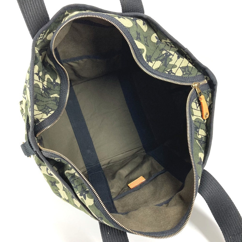 LOUIS VUITTON M95783 モノグラムモフラージュ 迷彩 カモフラ 村上隆 トレイ カバン トートバッグ ボストンバッグ 肩掛け ショルダーバッグ レザー/キャンバス ユニセックス モノグラムフラージュ グリーン