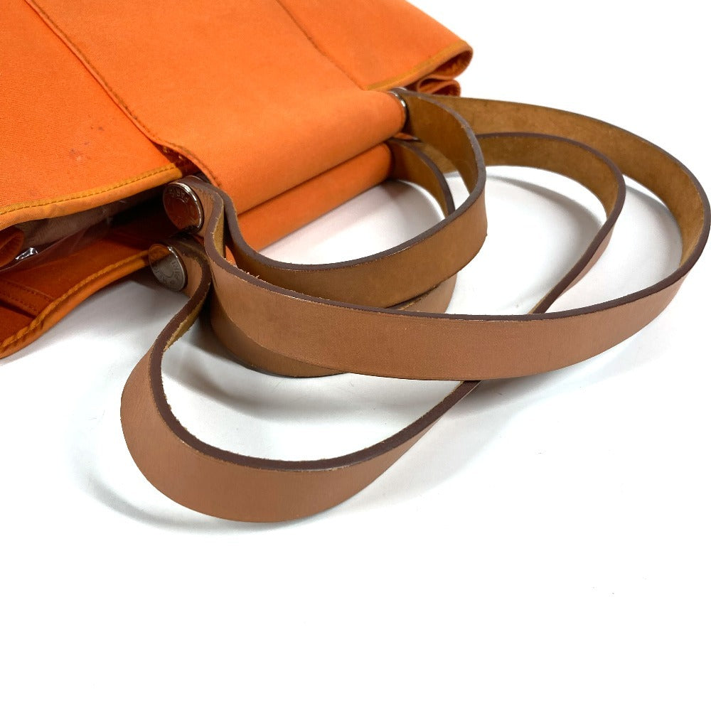 HERMES カバックエランPM カバックエラン PM ショルダーバッグ カバン 肩掛け トートバッグ キャンバス/レザー レディース オレンジ