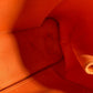 HERMES Cabag Elan PM Shoulder Bag/Tote Bag in Canvas/Leather, Orange