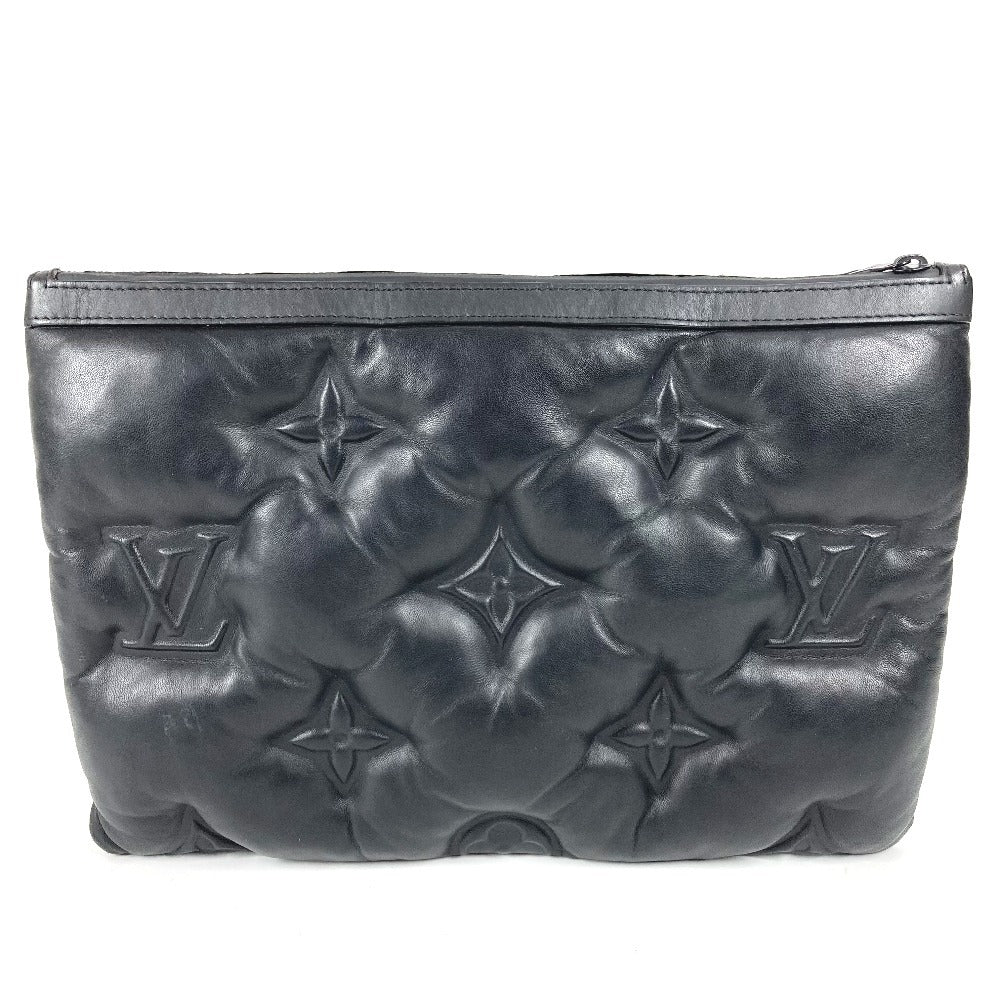 LOUIS VUITTON M68775 LV2054 ヴァージルアブロー ポシェットA4 ポシェット A4 カバン ポーチ セカンドバッグ クッション クラッチバッグ ラムスキン ユニセックス ノワール ブラック