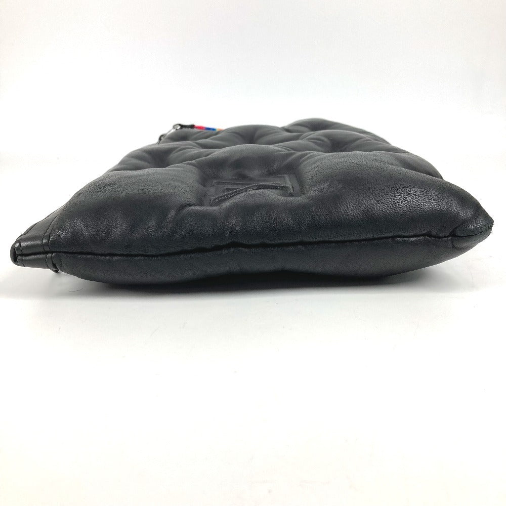 LOUIS VUITTON M68775 LV2054 ヴァージルアブロー ポシェットA4 ポシェット A4 カバン ポーチ セカンドバッグ クッション クラッチバッグ ラムスキン ユニセックス ノワール ブラック