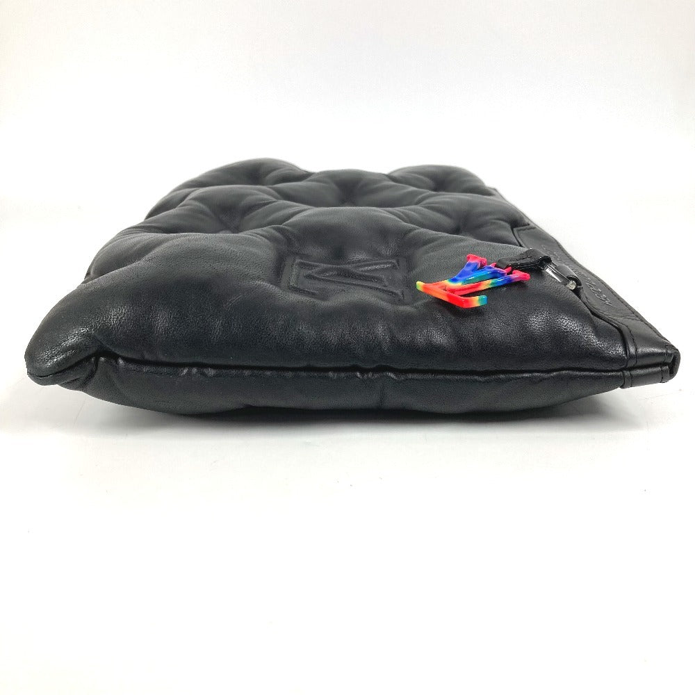 LOUIS VUITTON M68775 LV2054 ヴァージルアブロー ポシェットA4 ポシェット A4 カバン ポーチ セカンドバッグ クッション クラッチバッグ ラムスキン ユニセックス ノワール ブラック