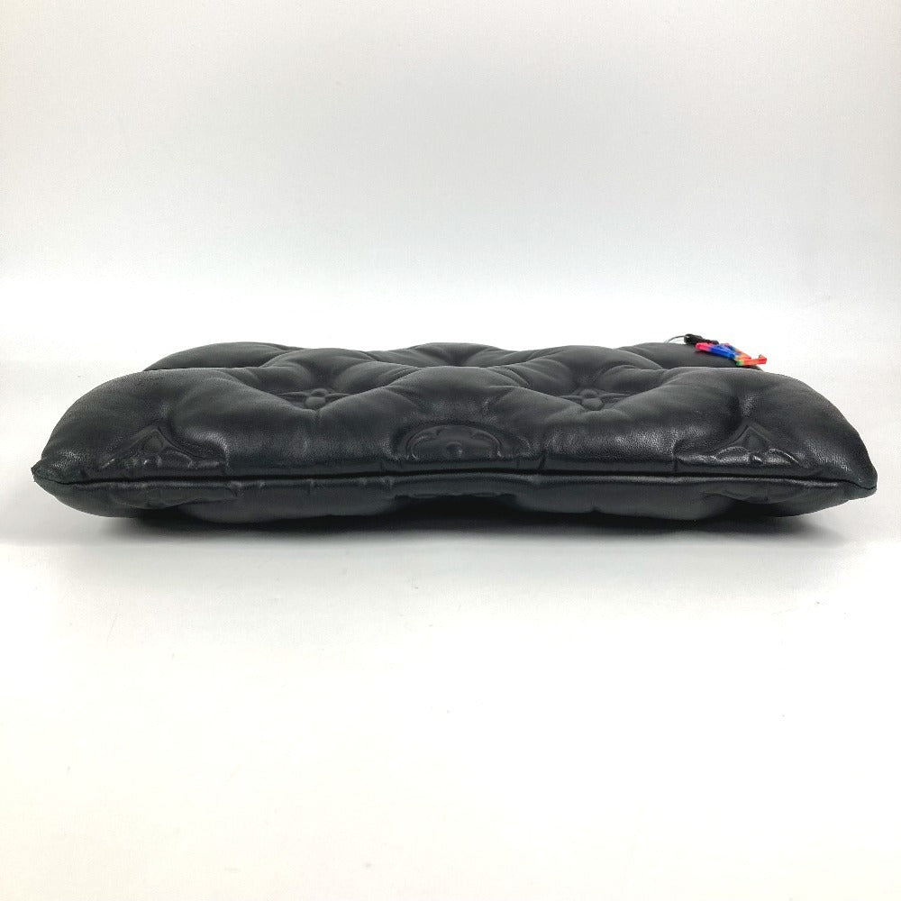 LOUIS VUITTON M68775 LV2054 ヴァージルアブロー ポシェットA4 ポシェット A4 カバン ポーチ セカンドバッグ クッション クラッチバッグ ラムスキン ユニセックス ノワール ブラック