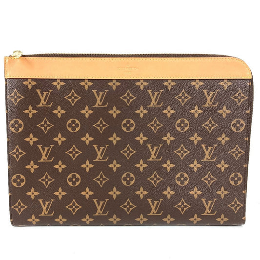 LOUIS VUITTON M82540 Monogram Pochette Jour Bag, Pouch, Second Bag, L-Zip Clutch Bag, Monogram Canvas, Unisex, Brown
