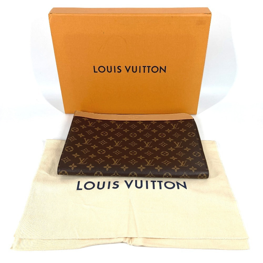 LOUIS VUITTON M82540 モノグラム ポシェット・ジュール カバン ポーチ セカンドバッグ L字ファスナー クラッチバッグ モノグラムキャンバス ユニセックス ブラウン