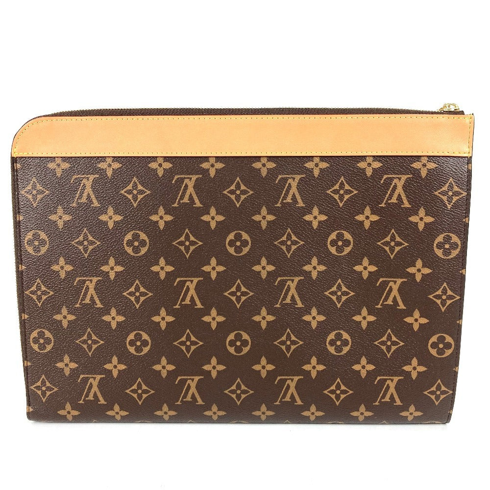 LOUIS VUITTON M82540 モノグラム ポシェット・ジュール カバン ポーチ セカンドバッグ L字ファスナー クラッチバッグ モノグラムキャンバス ユニセックス ブラウン