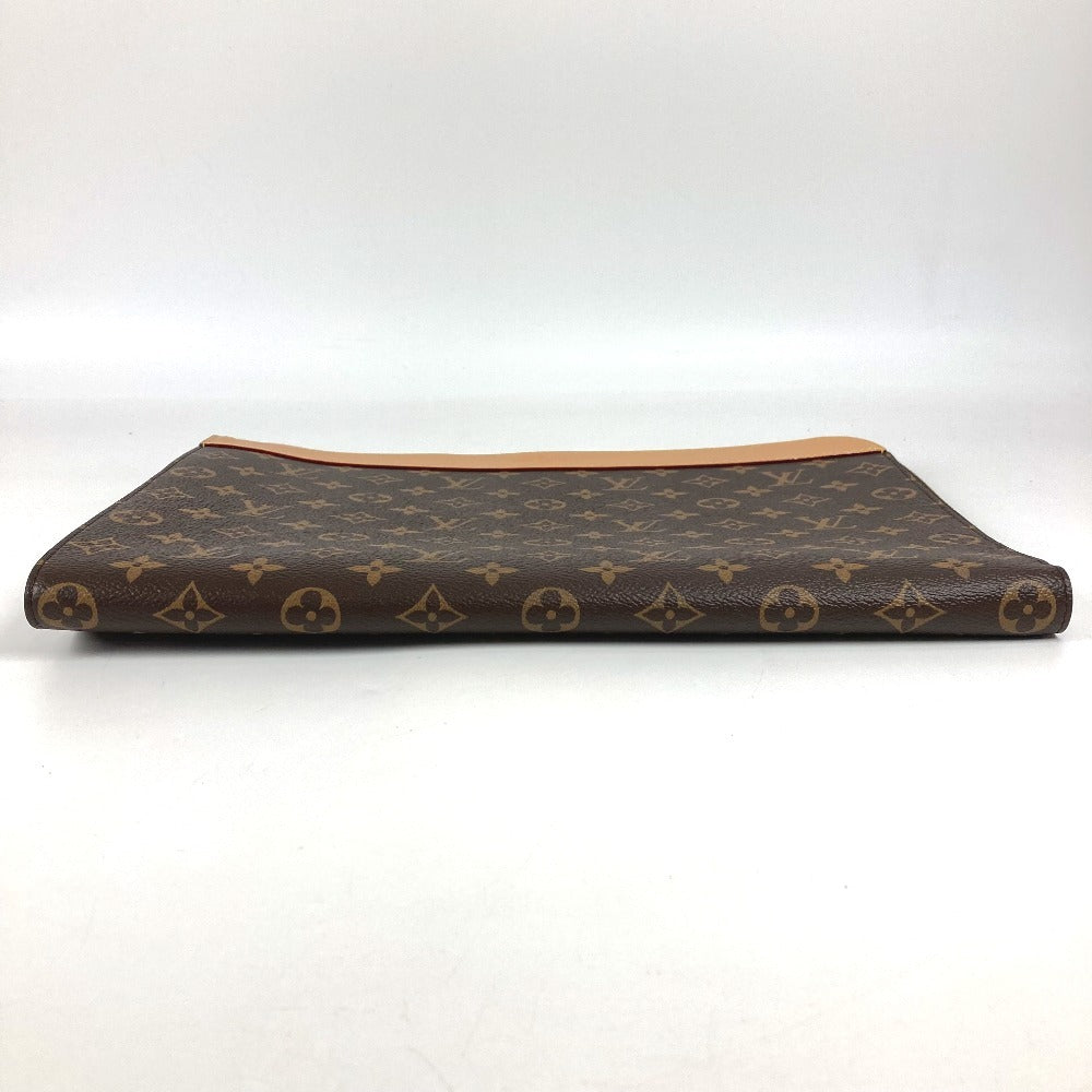 LOUIS VUITTON M82540 モノグラム ポシェット・ジュール カバン ポーチ セカンドバッグ L字ファスナー クラッチバッグ モノグラムキャンバス ユニセックス ブラウン