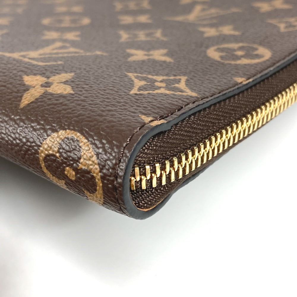 LOUIS VUITTON M82540 モノグラム ポシェット・ジュール カバン ポーチ セカンドバッグ L字ファスナー クラッチバッグ モノグラムキャンバス ユニセックス ブラウン