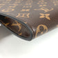 LOUIS VUITTON M82540 モノグラム ポシェット・ジュール カバン ポーチ セカンドバッグ L字ファスナー クラッチバッグ モノグラムキャンバス ユニセックス ブラウン