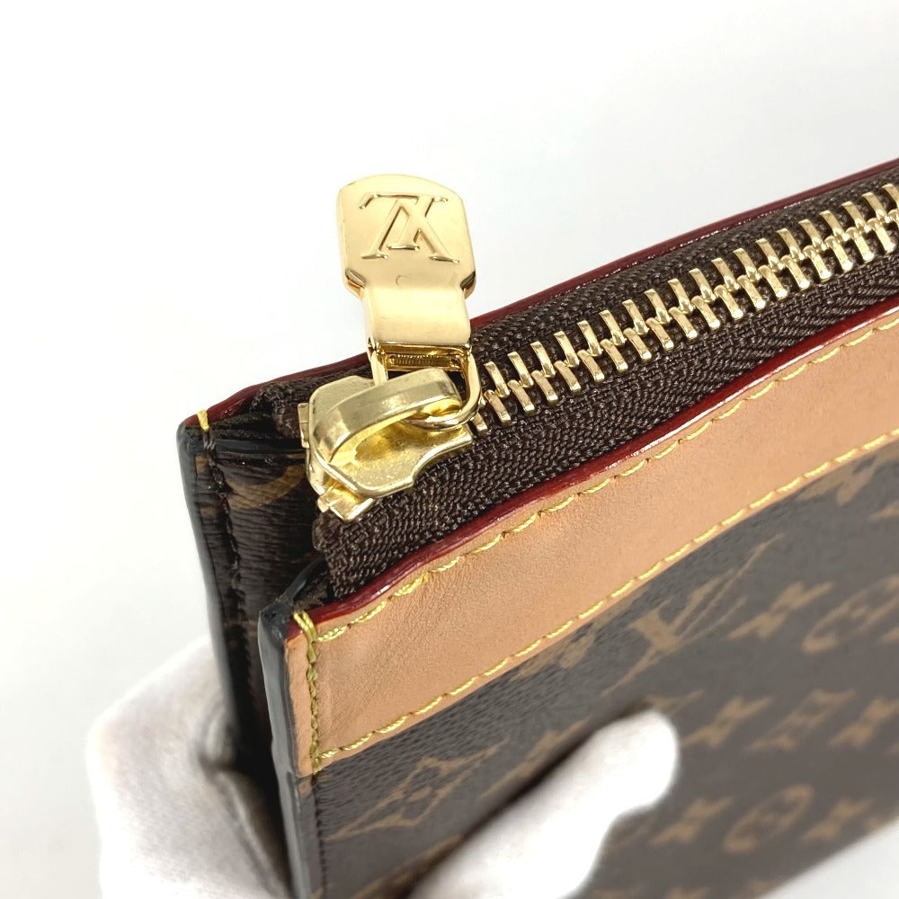 LOUIS VUITTON M82540 モノグラム ポシェット・ジュール カバン ポーチ セカンドバッグ L字ファスナー クラッチバッグ モノグラムキャンバス ユニセックス ブラウン