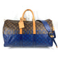 LOUIS VUITTON M43861 モノグラムスプリット バイカラー キーポルバンドリエール 50 カバン 旅行バッグ トラベルバッグ 2WAYバッグ ショルダーバッグ ボストンバッグ モノグラムキャンバス ユニセックス ブルー
