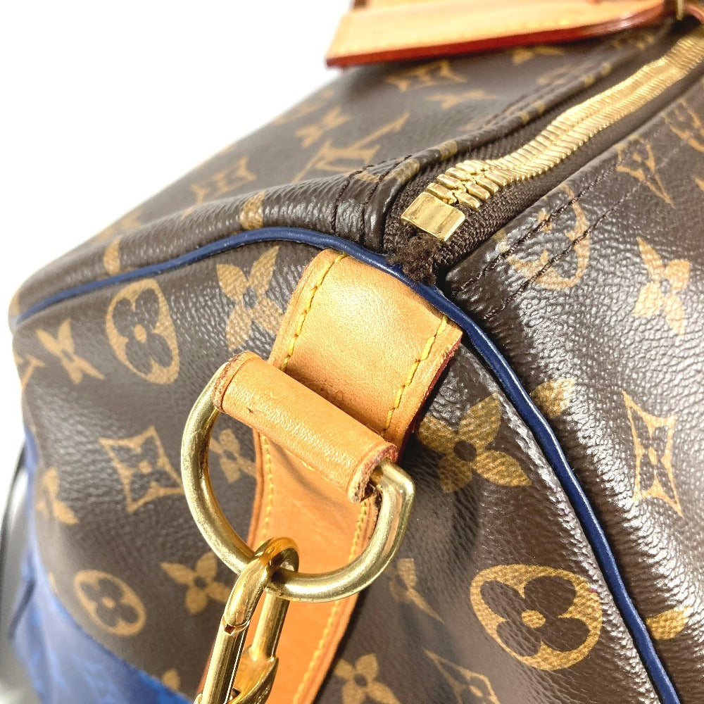 LOUIS VUITTON M43861 モノグラムスプリット バイカラー キーポルバンドリエール 50 カバン 旅行バッグ トラベルバッグ 2WAYバッグ ショルダーバッグ ボストンバッグ モノグラムキャンバス ユニセックス ブルー