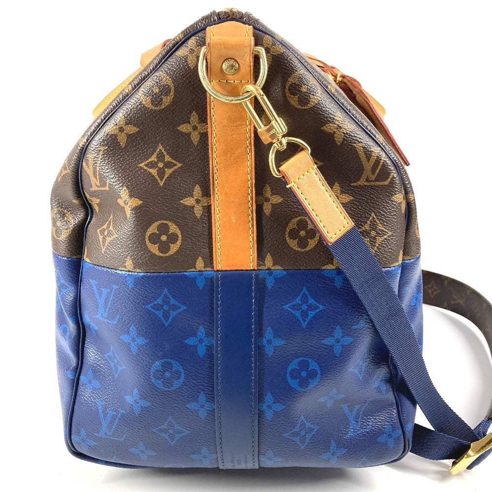 LOUIS VUITTON M43861 モノグラムスプリット バイカラー キーポルバンドリエール 50 カバン 旅行バッグ トラベルバッグ 2WAYバッグ ショルダーバッグ ボストンバッグ モノグラムキャンバス ユニセックス ブルー