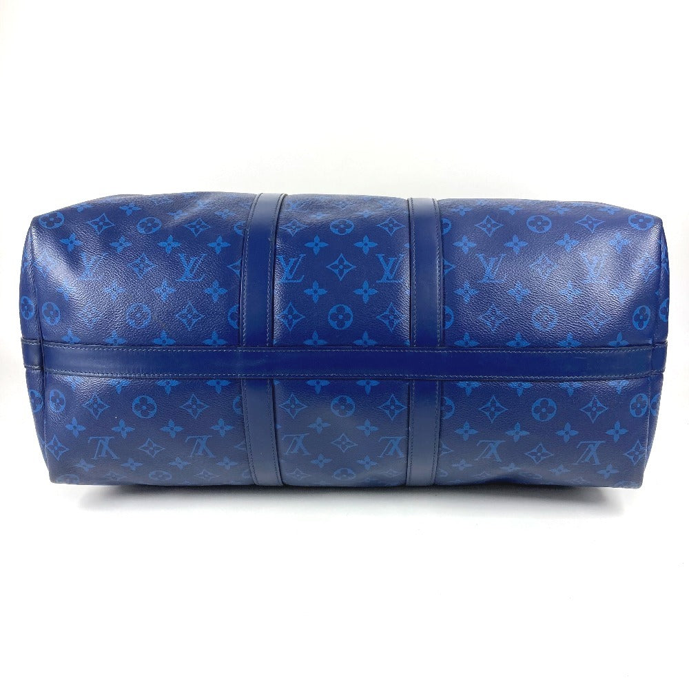 LOUIS VUITTON M43861 モノグラムスプリット バイカラー キーポルバンドリエール 50 カバン 旅行バッグ トラベルバッグ 2WAYバッグ ショルダーバッグ ボストンバッグ モノグラムキャンバス ユニセックス ブルー
