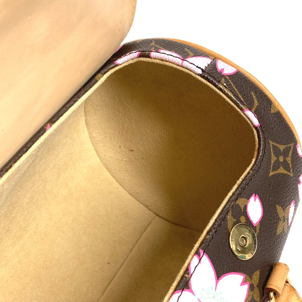 LOUIS VUITTON M92009 モノグラムチェリーブロッサム 村上隆 パピヨン トートバッグ カバン ショルダーバッグ ハンドバッグ モノグラムチェリーキャンバス レディース ブラウン