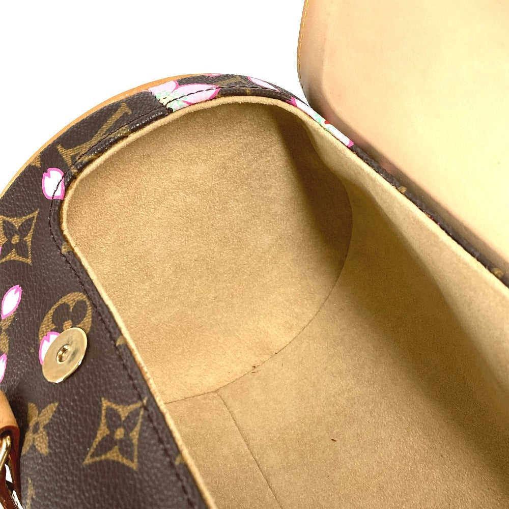 LOUIS VUITTON M92009 モノグラムチェリーブロッサム 村上隆 パピヨン トートバッグ カバン ショルダーバッグ ハンドバッグ モノグラムチェリーキャンバス レディース ブラウン