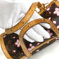 LOUIS VUITTON M92009 モノグラムチェリーブロッサム 村上隆 パピヨン トートバッグ カバン ショルダーバッグ ハンドバッグ モノグラムチェリーキャンバス レディース ブラウン