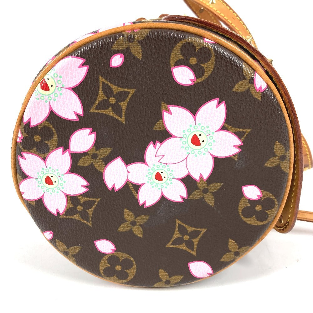 LOUIS VUITTON M92009 モノグラムチェリーブロッサム 村上隆 パピヨン トートバッグ カバン ショルダーバッグ ハンドバッグ モノグラムチェリーキャンバス レディース ブラウン