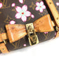 LOUIS VUITTON M92009 モノグラムチェリーブロッサム 村上隆 パピヨン トートバッグ カバン ショルダーバッグ ハンドバッグ モノグラムチェリーキャンバス レディース ブラウン