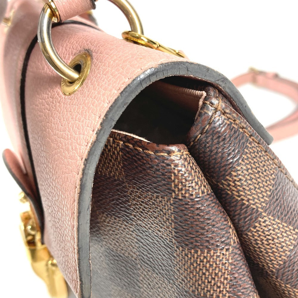 LOUIS VUITTON N42262 Damier Crampton Handbag Backpack in Damier Canvas, Women's, Pink