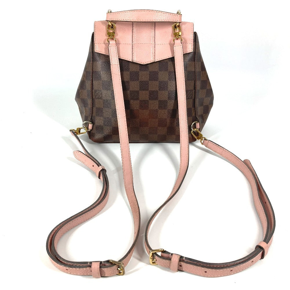 LOUIS VUITTON N42262 Damier Crampton Handbag Backpack in Damier Canvas, Women's, Pink