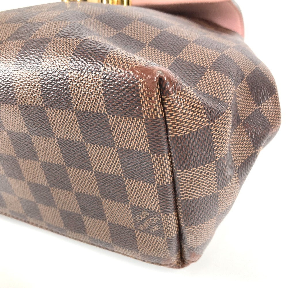 LOUIS VUITTON N42262 Damier Crampton Handbag Backpack in Damier Canvas, Women's, Pink
