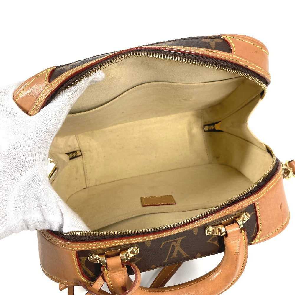 LOUIS VUITTON M44581 モノグラム ヴァリゼット PM ヴァリゼットPM トランク ハンドバッグ 斜め掛け 2WAYバッグ ショルダーバッグ ボストンバッグ モノグラムキャンバス ユニセックス ブラウン