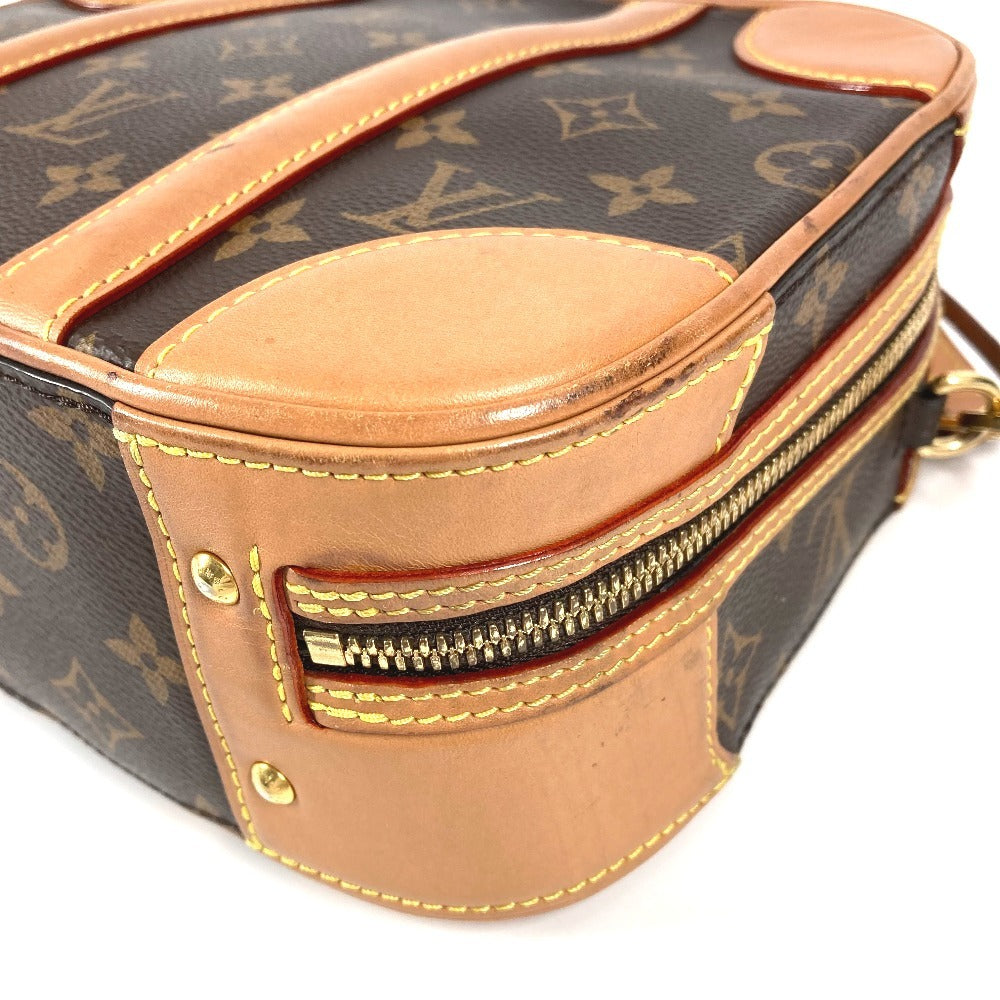 LOUIS VUITTON M44581 モノグラム ヴァリゼット PM ヴァリゼットPM トランク ハンドバッグ 斜め掛け 2WAYバッグ ショルダーバッグ ボストンバッグ モノグラムキャンバス ユニセックス ブラウン