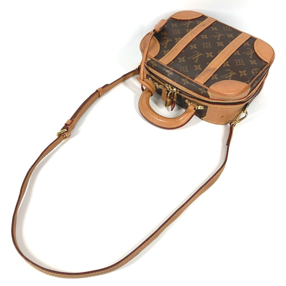 LOUIS VUITTON M44581 モノグラム ヴァリゼット PM ヴァリゼットPM トランク ハンドバッグ 斜め掛け 2WAYバッグ ショルダーバッグ ボストンバッグ モノグラムキャンバス ユニセックス ブラウン